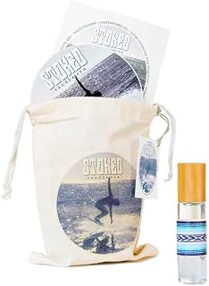 Stoked Rollie ~ BOARDWALK roll-on perfume oil, phthalate free, alcohol free, moisturizing, unisex, surfer, surfer girl, boho, body oil, beach, artisan handcrafted