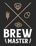 Bier Tasting Buch: Dein persönliches Verkostungsbuch zum selber ausfüllen ♦ für über 100 verschiedene Bier Sorten, Craft Beer, Pils, Pale Ale oder IPA ... ♦ Motiv: Brew master Kreuz (German Edition)