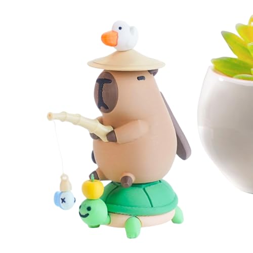 Décoration capybara ludique pour étagère de salon et chambre d'enfant