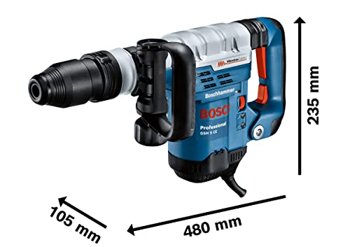 Bosch Professional breekhamer GSH 5 CE (met SDS max, 1150 watt, 400 mm puntbeitel, 8,3 J slagenergie, in koffer) - Afbeelding 4