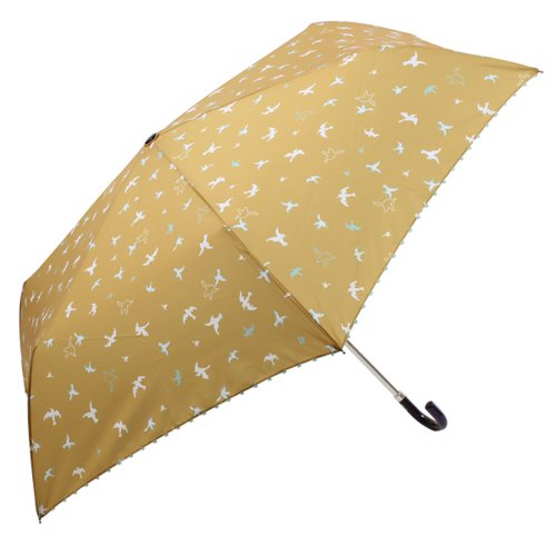 ワンズプラス ベリーアンブレラ 全3色 折りたたみ傘 手開き イエロー 6本骨 55cm UVカット 軽量 54822 [正規代理店品]