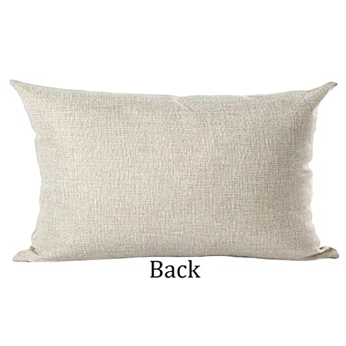 Ramirar Watercolor Brown Orange Maple Leaves Hello Fall Y'All Autumn Decorative Lumbar Throw Pillow Cover Case Home Living Room Bed Sofa Car Cotton Linen Rectangular 12 X 20 Inches thumb #3