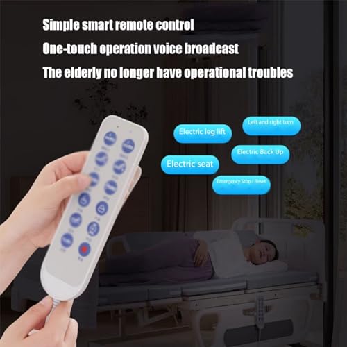 Elektrisches Krankenhausbett für die Altenpflege - Leiser Motor, Fernbedienung, vollautomatisches Design Komfort zu Hause – Bild 7