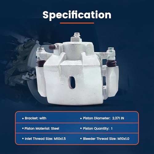 Image of 2 Pcs Front Brake Calipers w /Bracket Fit for 2004-2012 Chevrolet Malibu, 2005-2010 Pontiac G6 Solstice, 2007-2009 Saturn Aura Sky, Disc Brake Caliper Replace for 18B4910A 18B4911A