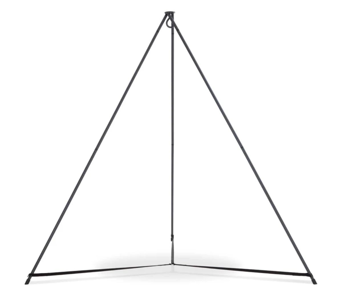 Stand Light Weight and Portable Hammock Swing Stand | Heavy Duty Steel Hammock Stand for Indoors/Outdoors | Weather & Rust Resistant - Black