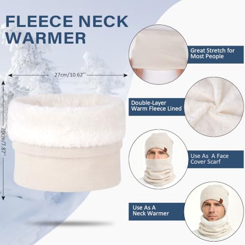 Image of FZ FANTASTIC ZONE Winter Beanie Hats Scarf Touchscreen Gloves for Men Women