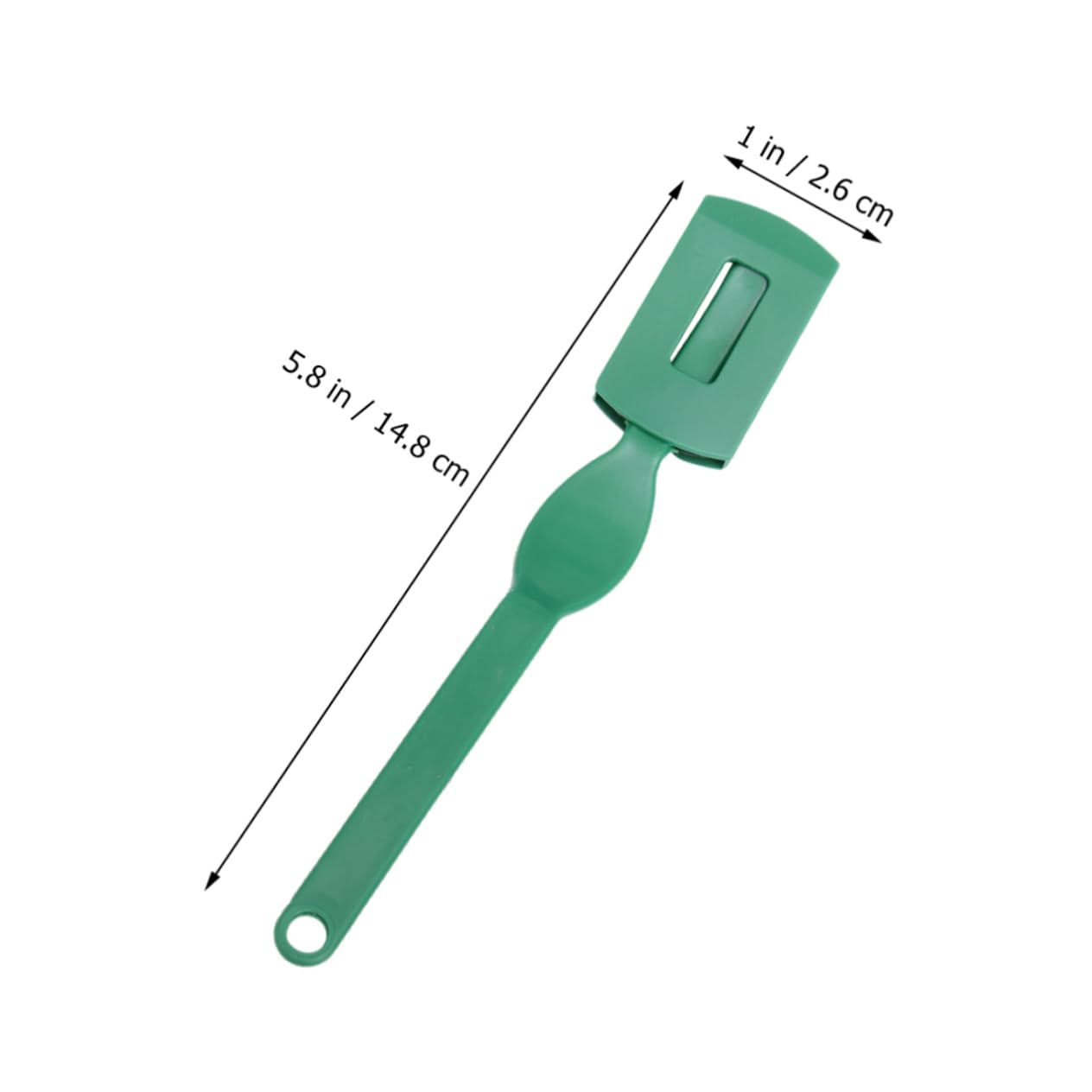 BRIGHTFUFU 2 Pcs Carbon Steel Knife Set Bread Slicer Cake Knife Bread Spreader Pastry Cutting Tool Non-stick Blade Green Easy to Clean