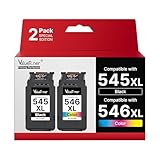 ValueToner PG 545 CL 546 XL PG-545XL CL-546XL Multipack Druckerpatronen für Canon Druckerpatronen 545 546 für Pixma MX495 Patronen TR4650 TR4550 TR4551 TR4600 MG2555s TS3150 TS3151 (1 Schwarz 1 Farbe)