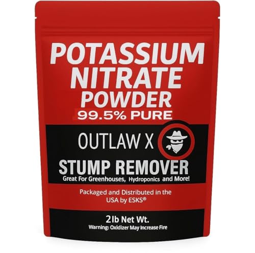 Outlaw X 99% Pure Potassium Nitrate Powder, Tree Stump Remover Water Soluble, 2 lb Net Weight