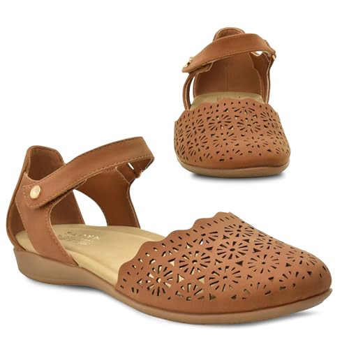 TARYN ROSE Women’s Closed Toe Comfort Sandals for Women, Lightweight...