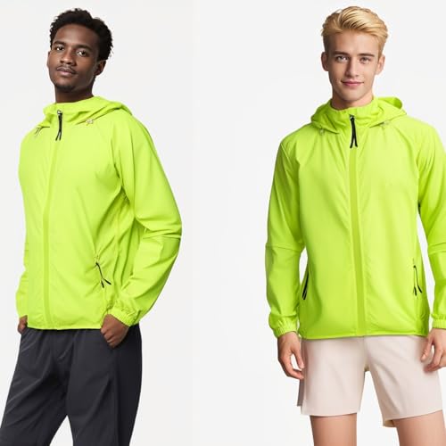 Chaqueta rompeviento para ciclismo hombre verde miniatura 2