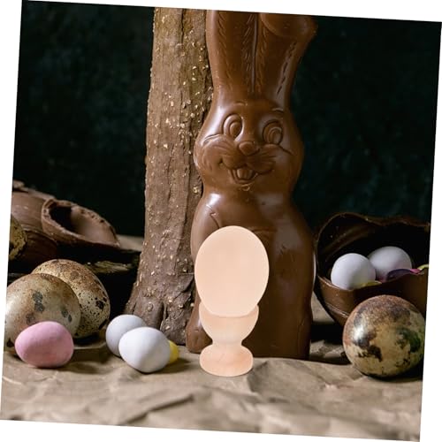 VERDANVERSE 12 Stück Teiliges Set Holz Eierbecher Unlackiert Glatte Oberfläche DIY Ostern Deko Eierhalter für Familienfeiern Kreatives Basteln Holzständer für Eier und Enteneier – Bild 5