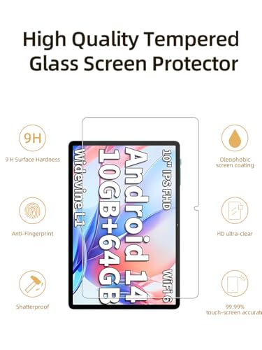 Protector de pantalla vidrio templado para TECLAST P30 10 pulg miniatura 2
