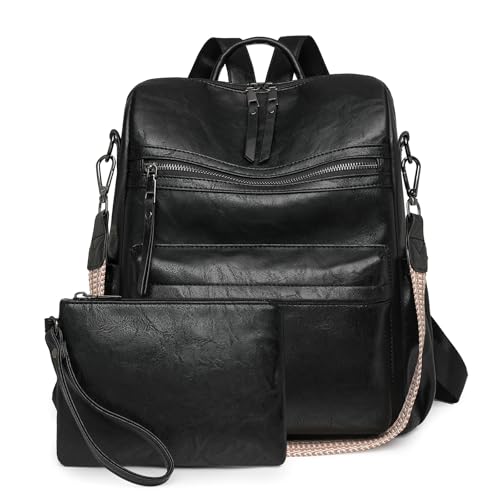 Image of Women's Fashion Backpack Purse for Women Leather Multipurpose Design Ladies Shoulder Bag Travel bag Satchel Handbags