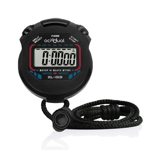 OcioDual Cronometro, Reloj Deportivo, Cronometros Deportivos, Cronometro Oposiciones, Reloj Digital Hombre Multifunción, Temporizador Digital, Start/Stop/Reset, Arbitros, Entrenadores