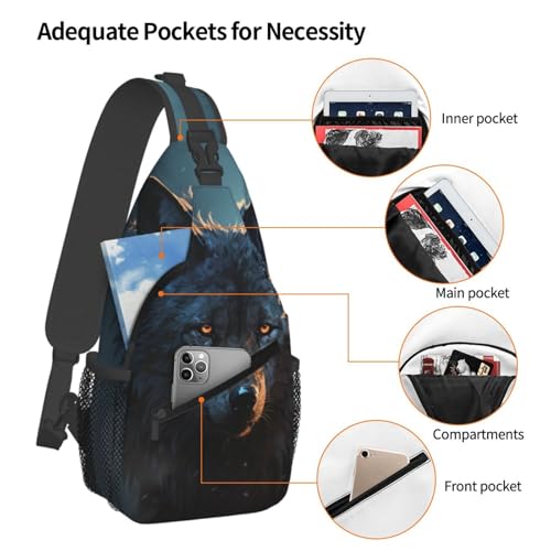 Mochila bandolera pequeña para senderismo unisex miniatura 4