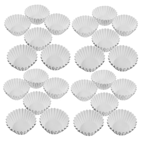 DECORNIJIA 500 piezas Unidades Mini Moldes de Aluminio para Cupcakes Resistentes Altas Temperaturas Papel para Hornear Pasteles y Postres para Fiestas Bodas y Repostería Casa