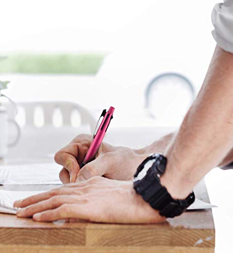 Uni Jetstream 4&1 Red, Green, Blue, And Black 0.7Mm Ballpoint Multi Pen And 0.5Mm Mechanical Pencil (Pink) #TOP4