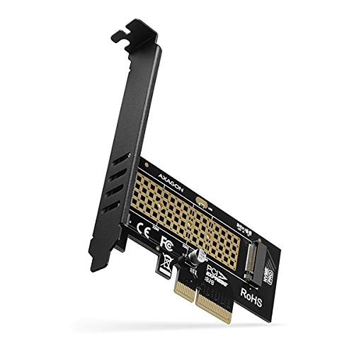 AXAGON ECO PCEM2-N PCIE NVME M.2 Adaptateur Adaptateur Interne PCI-Express x4 pour connecter NVMe M.2 SSD sur l'ordinateur Cover