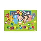 moonbug Designs Cocomelon Reusable BPA Free Kids Placemat, Best Friends Yellow