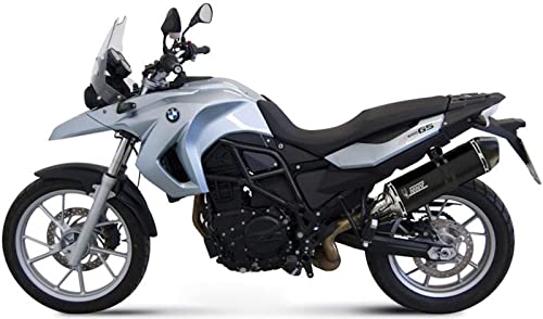 2 Anni di garanzia MIVV scarico speed edge inox nero compatibile con bmw f 650 gs 2008 2009 2010 2011 2012