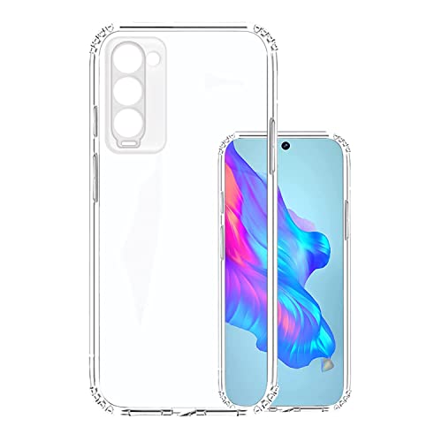 Image of COVERBLACK Soft Rubber Back Cover Compatible Model for Tecno CH6H / Tecno Camon 18 - Transparent