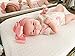 Premium Baby Changing Pad Covers 4 Pack – Girl – Pure Cotton Machine Washable Pink and White Changing Table Cover – Diaper Changing Pad Cover Sheets