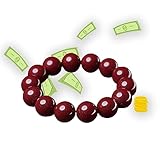 Feng Shui Pixiu Cinnabar Bracelet, Red Cinnabar Feng Shui Wealth Bracelet, Cinnabar Beads Bracelets Jewelry for Good Luck Women Men Amulet Jewelies (Glossy Style, 8mm)