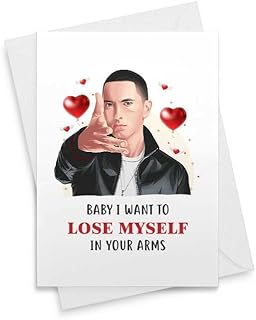 Funny Hip Hop Card - Baby, I Want To Lose Myself In Your Arms, Mother's Day, Valentine's Day, Christmas, Father's Day, Anniversary Day, Galentine, Birthday, Wife Husband Girlfriend Her Him [00009]