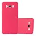 Produktbild Cadorabo Hülle für Samsung Galaxy J7 2016 in Candy ROT - Handyhülle aus flexiblem TPU Silikon - Silikonhülle Schutzhülle Ultra Slim Soft Back Cover Case Bumper