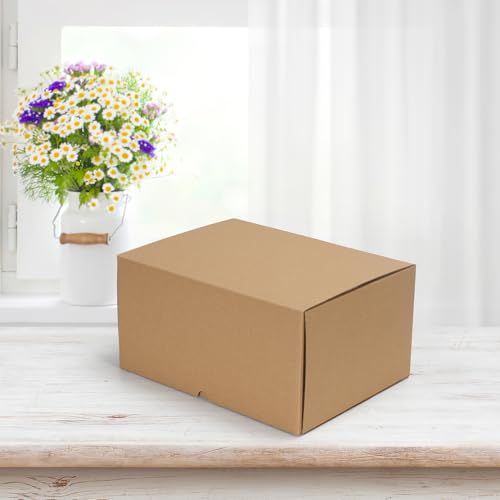 Image of HORLIMER 12x9x6 inches Shipping Boxes Set of 15, Brown Corrugated Cardboard Box for Mailing, Packaging, Small Business