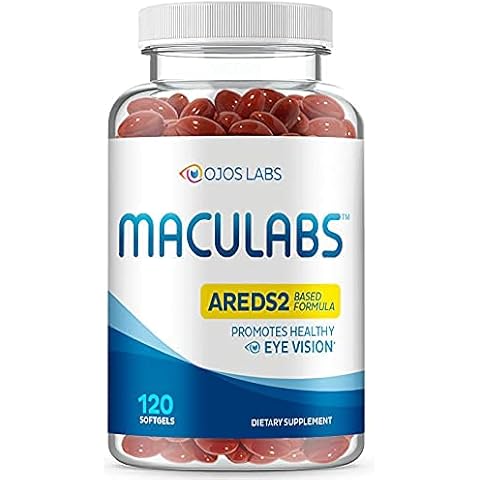 OjosLabs Eye Vitamins - AREDS 2 Based Formula - Eye Vitamin with Lutein & Zeaxanthin for Macular Health - Vision Supplements for Adults - 120 Softgels Support & Care for Eyes - Made in USA Cover