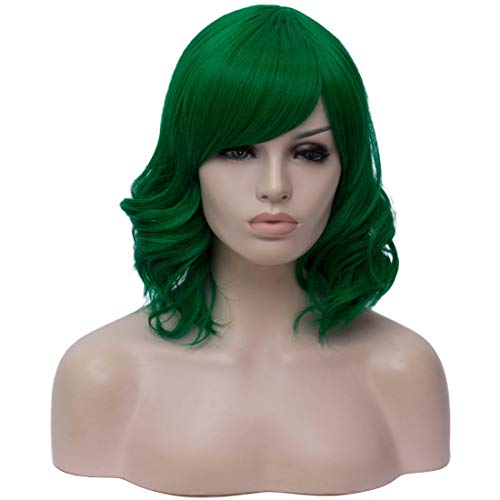 Cying Lin 28" Long Two Ponytail Straight Wigs Middle Parting Black Wigs for Women Girl Cosplay Party Halloween Costume Wig Include Wig Cap… (Red)