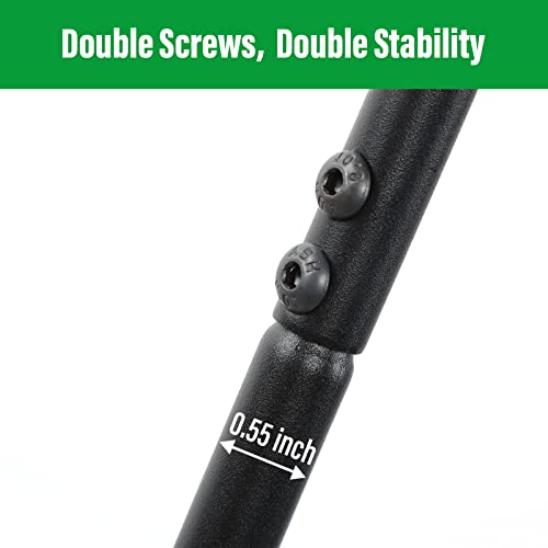 image for GOFORWILD Shepherd Hooks 2 Pack Adjustable, 49 inches Tall, Premium Me