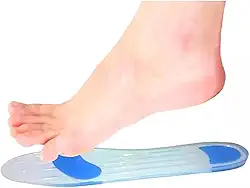 Palmilha de Silicone Original Esportiva/Ortopédica 97% de Amortecimento Ponto Azul Esporão/Fascite Plantar Par (40/41)