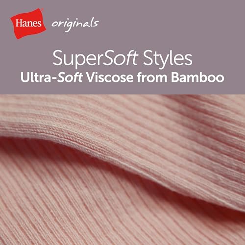 Hanes Women's Originals Supersoft No Show Socks, Stretch No Show Socks, 6-Pairs4