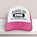 ThisWear 40th Birthday Gifts for All Made in 1986 All Original Parts Turning 40 Birthday Party Trucker Hat Pink