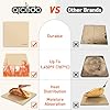 Arcedo Pizza Stone for Oven and Grill 13 Inch, Baking Stones for Bread Thermal Shock Resistant 13x13 Square Pizza Grilling Pans Replacement with PE Scraper #4