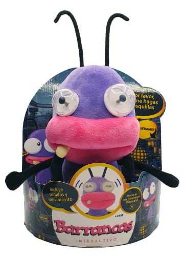Wallatoys - Peluche Interactivo Barrancas El hormiguero - Habla con la voz original del programa, reproduce música y vibra - No requiere montaje - A partir de 3 años - 30x29x13cm