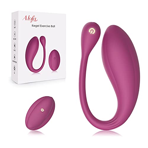 Kegel Exercise Ball AL'OFA Kegel Weights (Safe&Soft), Upgraded Shape Design Kegel Exerciser for Pelvic Floor Exercises & Bladder Control (Purple)