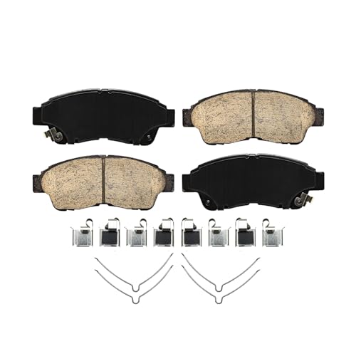 Image of Detroit Axle - Front Brake Kit for 96-00 Toyota RAV4 Disc Brake Rotors | 1996 1997 1998 1999 2000 Ceramic Brake Pads Replacement