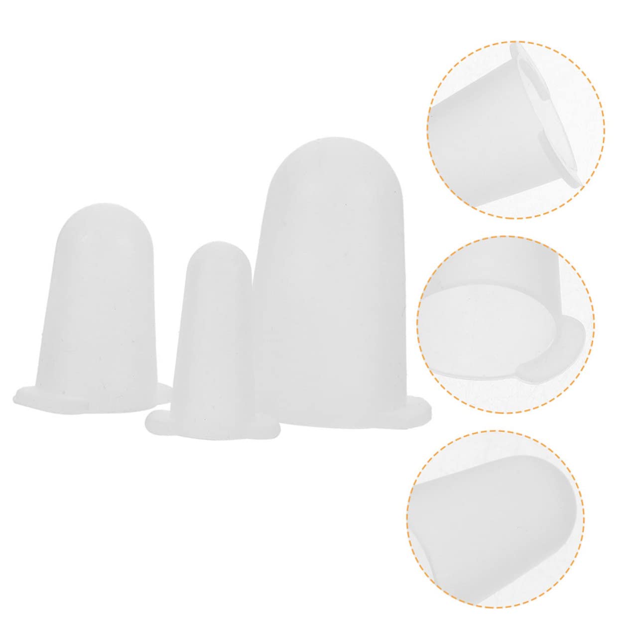 Hemobllo Couvercles de Buses de Tuyauterie en Silicone pour Protections de Douilles à Pâtisserie, 6 Pièces, Capuchon pour Douille à Gâteaux