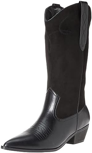 The Drop Women's Ace Midshaft Western Boot, Black, 6.5