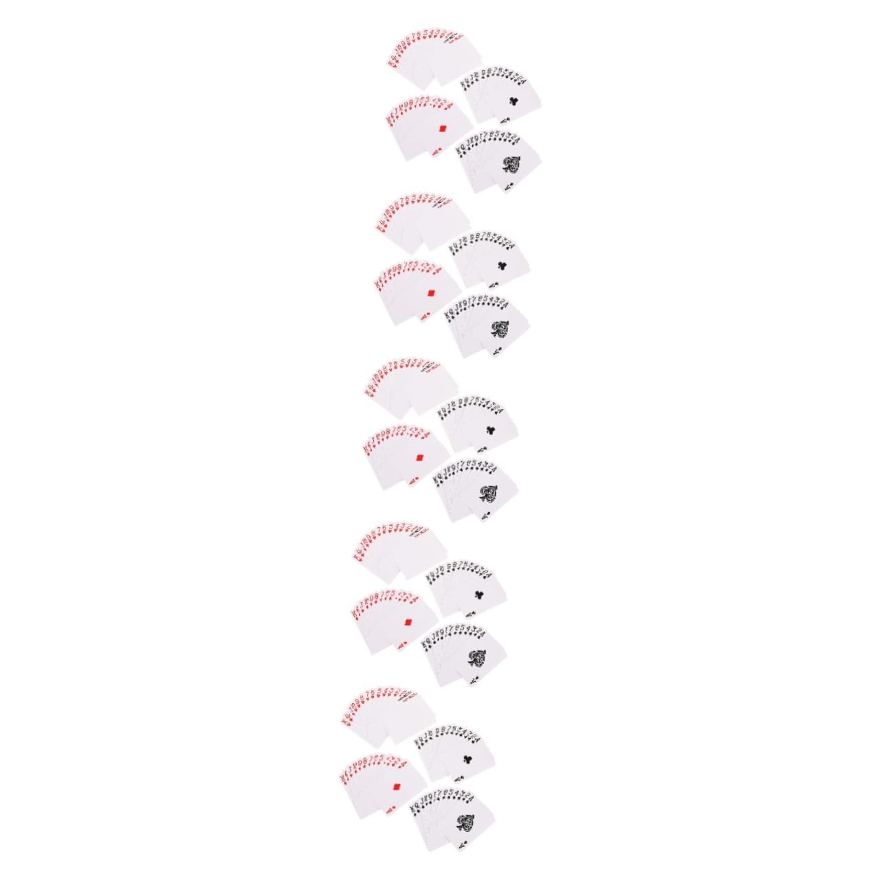 ibasenice 5sets Carte Da Poker Carta Trasferibile Termica Carte Vuote Per Progetti Per Feste e Giochi Con Amici Materiale Sicuro e Portatile Design Elegante e Decorativo Gioco Divertente