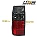 USR DEPO FJ80 Tail Lights - Plug and Play Rear Smoke LED Tail Lamps Set (Left + Right) Compatible with 1991-1997 Toyota Land Cruiser 80 FJ82 (Built-In LEDs, Red/Smoked Lens)