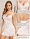 UMIPUBO Dessous Damen Sexy Unterwäsche Reizwäsche Spitze Lingerie Negligee Nachthemd für Frau V-Ausschnitt Babydoll mit G-String(Weiß,M)