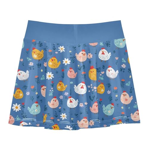 Girls Skorts High Waist Athletic Skirts with Shorts Hen Stretchy Teens Performance Tennis3