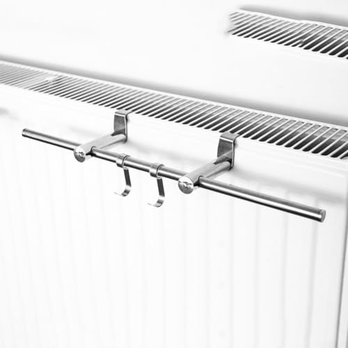 RANRAO Porte-serviettes à suspendre au-dessus de la porte de la salle de bain, porte-serviettes chauffant pour radiateur (50 cm)