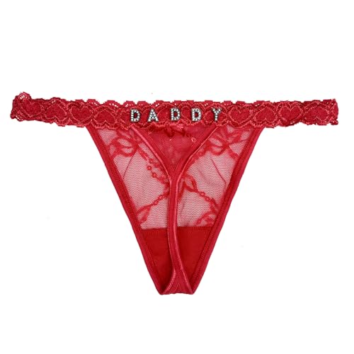 ToKuaigo Personalized Thongs with Name - Custom Thong with Name Personalized Gifts Customized DADDY Thongs Funny Name Underwear