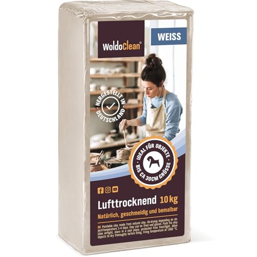 Modelliermasse Weiß 10 kg lufttrocknend & bemalbar - fein &...